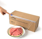 Plastic Food Wrap With Slide Cutter 18"Wide 2000Feet Long 3000 Square Feet Home And Commercial Use Food Service Thick and Durable Enough For Daily Life