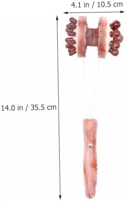 FRCOLOR Multifunctional Massage Hammer for Muscle Relief Handheld Body Massager with Smooth Handle Dual-Sided Design for Patting Massage for Back Neck and Shoulder Relaxation