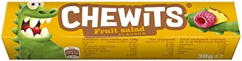 Chewits Fruit Salad Flavour Sweets 30 g (Pack of 40)
