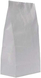 8# White Kraft Paper Bag - 6 1/8"L x 4"D x 12 3/8"H (Case of 2000) Versatile and Sturdy Paper Bag for Commercial and Home Use
