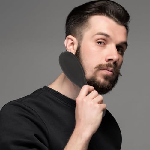 MERRYHAPY 4Pcs Men Beard Brush Grooming Tool Soft Bristle Face Hair Brush for Comfortable Beard Cleaning and Shaping Barber Shop Supply