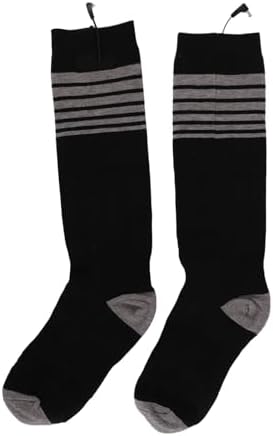 Aramox Electrical Heated Socks Efficiently Warm Feet with 3 Heat Settings for Men Women Winter Camping Black