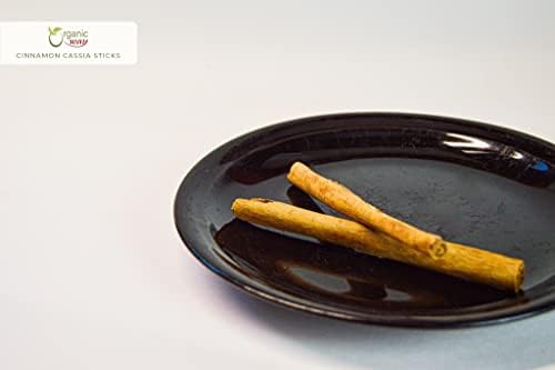 Organic Way Premium Cinnamon Cassia Sticks (Cinnamomum cassia) - Adds Flavour & Aroma | Organic & Kosher Certified | Vegan | Raw, Non GMO & Gluten Free | USDA Certified | Origin - India (1/2LBS / 8OZ)
