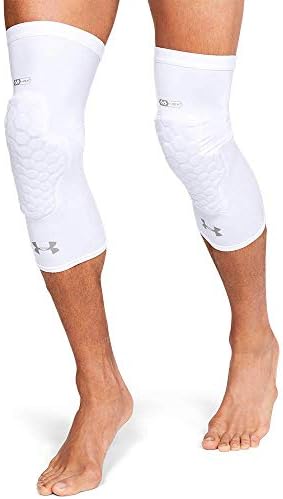 Under Armour Basketball Hex Pad Leg Sleeve, Compression Sleeve with Hex Pad Technology-Basketball,Football,Volleyball & More