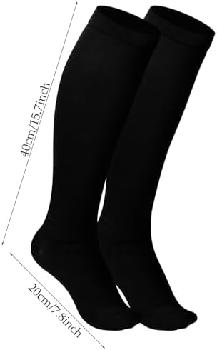 Pistha 2 Pairs Compression Socks for Women and Men Cycling Hiking Running Sports and Travel
