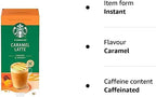Starbucks Caramel Latte Premium Instant Coffee, 5 Sachets, (Pack of 6, Total 30 Sachets)