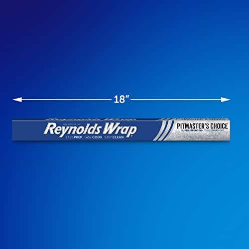 Reynolds Wrap Pitmaster's Choice Extra Thick Foil for Grilling, 18 Inch Grill Foil, Withstands High Heat, Extra Wide, 37.5 Total Sq. Ft.