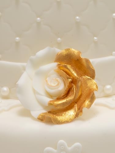 Sugarflair Edible Lustre Powder Dust Shimmer for Cake Decorating - Festive Gold
