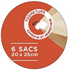 ALFAPAC - 6 Foil Bags - Made in France - Pack of 2