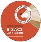 ALFAPAC - 6 Foil Bags - Made in France - Pack of 2