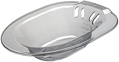 Sitz Bath Basin for Toilet 2000ml with Flusher Hip Basin Bidet, Over The Toilet Hip Bath for Perineal Care Postpartum Care Basin Adults Women (Grey)