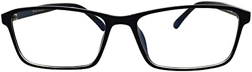 Mens Womens +1.25 Matt Black Retro Reading Glasses Readers Spectacles Eyeglasses Student Eyewear