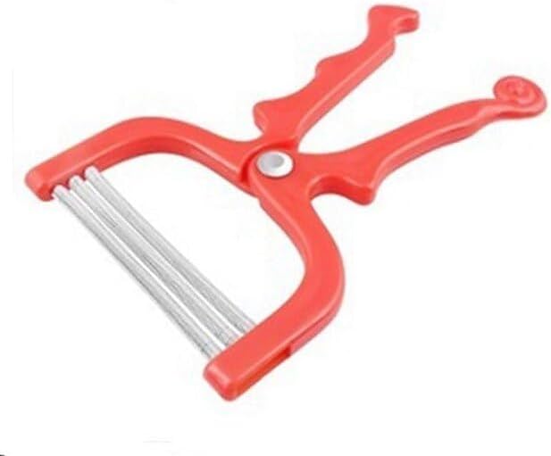 Facial Hair Remover Spring Manual Removal Epilator Beauty Shaving Threading Tool for Women(Red)