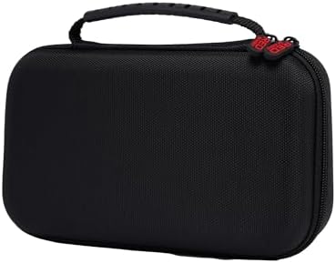 RED by Kiss Men Grooming Portable Organizer BagTravel Pouch (Black) Organize Shaver Trimmer Clipper Hair Comb Convenient Mesh Inner Pocket, Hard Zipper, Handle, Water Resistant Exterior