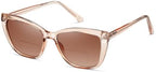 Bifocal Reading Sunglasses for Women Oversized Cat eye Fashion Sun Reader Spring Hinge Eyewear UV Protection PT2001C