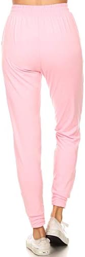 Leggings Depot Women's Jogger Track Cuff Sweatpants with Pockets for Yoga, Workout