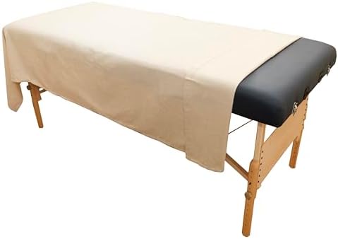 Body Linen Massage Table 100% Organic Cotton Flannel Sheet Sets Made with Gentle, Chemical-Free and Eco-Friendly Organic Cotton - Extra Soft and Cozy - 1 Pack