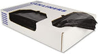 Heritage Repro Linear Low-Density Can Liners, 60 Gallons, 38" x 58", Black, Box of 100