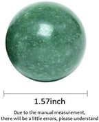 BRABUD 1.57" Marble Green Baoding Balls Chinese Health Exercise Massage Balls Stress Relieve Hand Exercise BS023