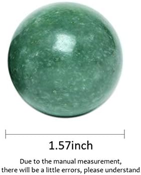 BRABUD 1.57" Marble Green Baoding Balls Chinese Health Exercise Massage Balls Stress Relieve Hand Exercise BS023