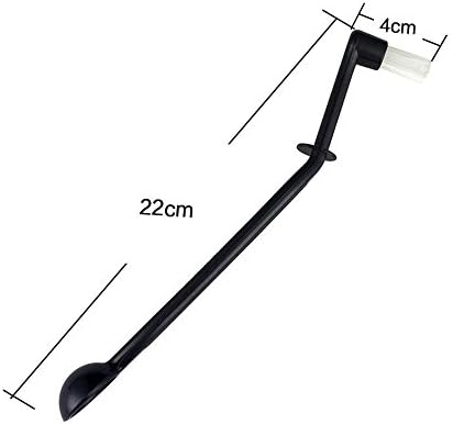 Number-One Coffee Machine Brush Cleaner Nylon Espresso Machine Brush Grinder Brush Coffee Cleaning Tool with Spoon (Pack of 2)
