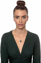 NanoStyle Love Necklace with I Love You inscribed in 120 languages in Miniature Text of Pure Gold on a Romantic Onyx Pendant for Women, 18" Rolo Chain