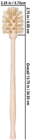 REDECKER Bottle Brush Cleaner - Horsehair and Beechwood Handle for Vases, Pitchers, Mugs, and Baby Bottles, 13-3/4 Inch - Horsehair Bottle Brush - Wooden Bottle Brush - Wood Bottle Scrubber