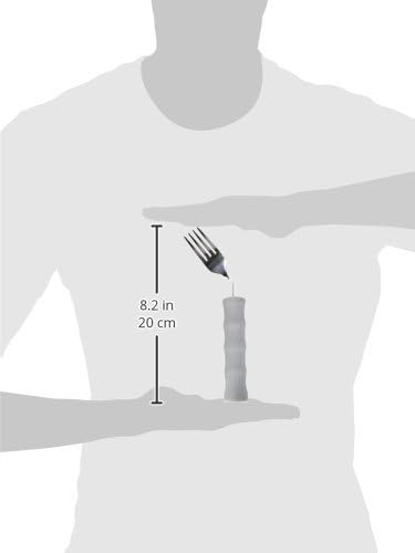 Homecraft Lightweight Foam Handled Cutlery - Angled, Fork, Right, (Eligible for VAT relief in the UK) Fork for Limited Wrist Movement, Independent Self-Feeding Utensil for Arthritis, Elderly, Disabled