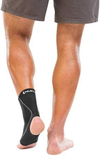 Mueller Sports Medicine Neoprene Ankle Support Sleeve, Ankle Pain Relief Support for Men and Women, Ideal for Sprains, Strains, Arthritis, Black