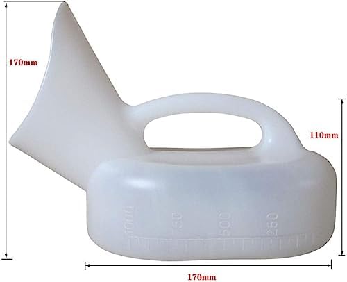 Urinal, Female Portable 1000ml Capacity Plastic for Camping Outdoor Travel Long-Distance Driving
