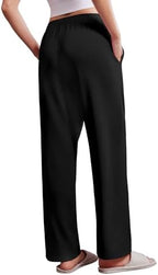Deyeek Women's Tear Away Pants with Pockets Easy Access Adaptive Pants Post Hip Knee Leg Surgery Breakaway Lounge Sweatpants
