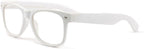 White Clear Reading Glasses - Comfortable Stylish Simple Readers Magnification