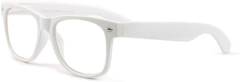 White Clear Reading Glasses - Comfortable Stylish Simple Readers Magnification