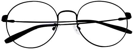 Classic Round Photochromic Reading Glasses Mens Womens +1.25 Readers Black Metal Frames Eyewear