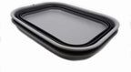 SAMMART 12L (3.17 Gallon) Collapsible Tub - Foldable Dish Tub - Portable Washing Basin - Space Saving Plastic Washtub (1, Grey/Black)
