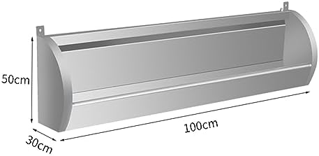 Men Urinal Wall Mounted Stainless Steel Urinal, Commercial Urinal Lengthened 100CM with Drain Pipe, Space-Saving Toilet Mens Urinal, for Schools, Hospitals, Bars, and Public Places
