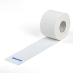 Professional Barber Neck Paper, 5 Rolls with 500 Strips, Disposable Stretchy Paper for Salon Haircut, Waxing, hair coloring Neck Strips (White)