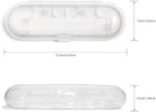 Electric Toothbrush Case Compatible with Oral B/Oral-B Pro/iO/Philips Sonicare/Demita/Bitvae and most other Brand Electric Toothbrushes on the market，Transparent