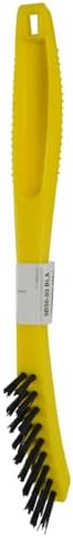 Rubbermaid Commercial Products 8.5" Tile and Grout Scrub Brush, Plastic Bristles, Black, for Industrial/Professional Use On Grout, Tile, and Other Small Areas