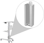 AW Power Strip Holder for PC Mobile Cart Medical Trolley Cart Utility Cart Silver