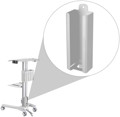 AW Power Strip Holder for PC Mobile Cart Medical Trolley Cart Utility Cart Silver