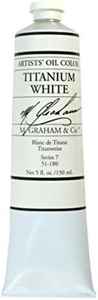 M. Graham & Co. Artist Oil Paint Titanium White 5oz Tube