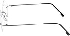Fuisetaea Round Rimless Frame Bifocal Reading Glasses For Men Women +1.50 Titanium Alloy Lightweight Readers Eyeglasses
