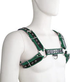 Punk PU Leather Harness for Man Adjustable Leather Harness Body Chest Half Harness Punk Belt Clubwear Costume