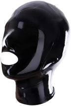 IOKUKI Latex Hood Mask with Micro-hole Eyes for Men and Women,Latex Rubber Mask Handmade for Cosplay Theme Party