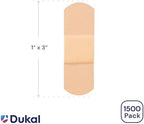 American White Cross Adhesive Bandages, Sheer Strips, 1" x 3" | Bulk Case of 1500 | Sterile, Breathable and Multi-Purpose for School Nurses, Businesses, and First Aid Kits