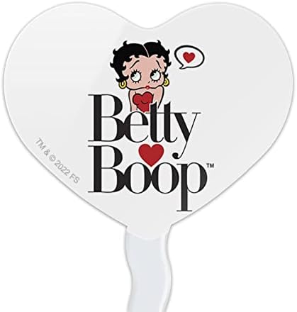 GRAPHICS & MORE Betty Boop Heart Logo Heart Love Cupcake Picks Toppers Decoration Set of 6