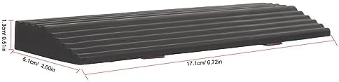 LUOZZY 2pcs Robot Vacuum Cleaner Ramp Pad - Plastic Threshold Ramp for Home Supplies - Black