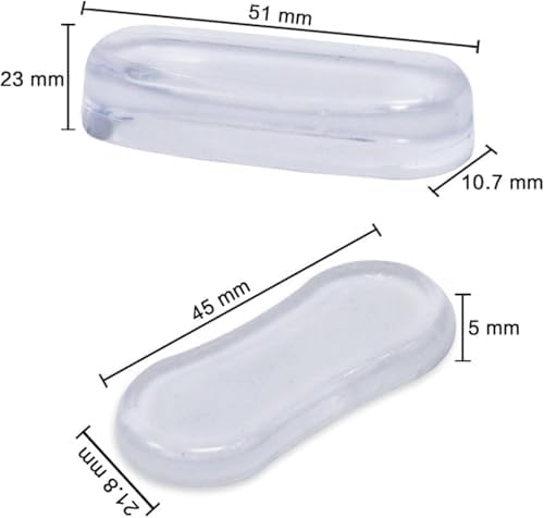 5 Pcs Transparent Toilet Seat Bumper Set, Silicone Strong Adhesive Toilet Seats Lid Bumpers, Toilet Seat Buffers Toilet Lid Rubber Pads for, Home, Hotel and Hospital Toilets, Adhesive Lid Buffers