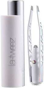 Pro Illuminating Tweezers & Mirrored Carry Case with Diamond Dust Tips, Unicorn, 0.5 pound